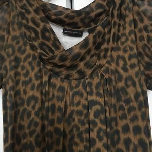 New York and Co . Very Pretty XS leopard top .